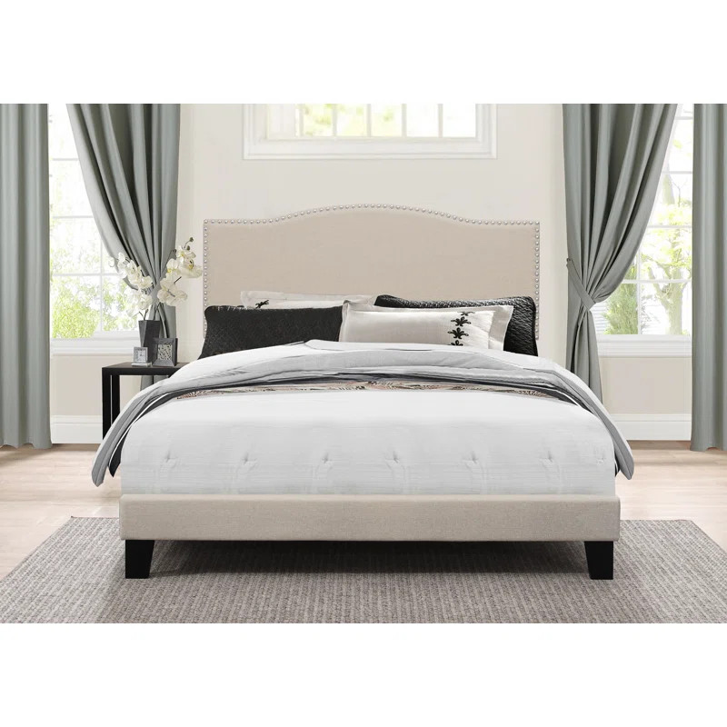 Amiel Upholstered Low Profile Standard Bed | Wayfair North America