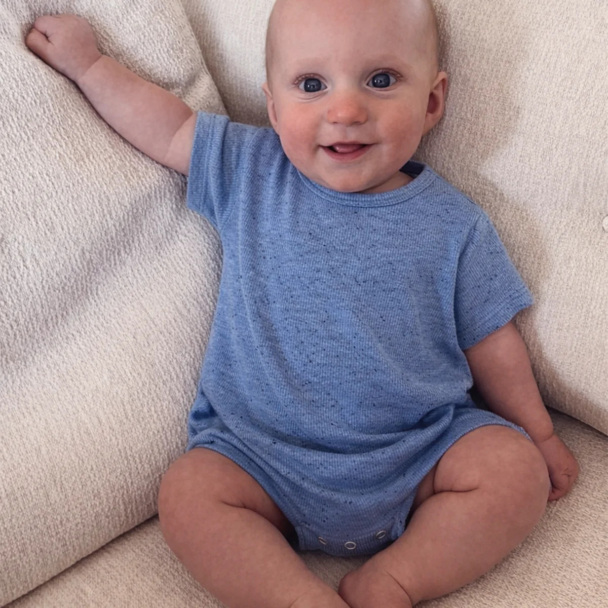 Blue Speckle / T-Shirt Bubble | SpearmintLOVE