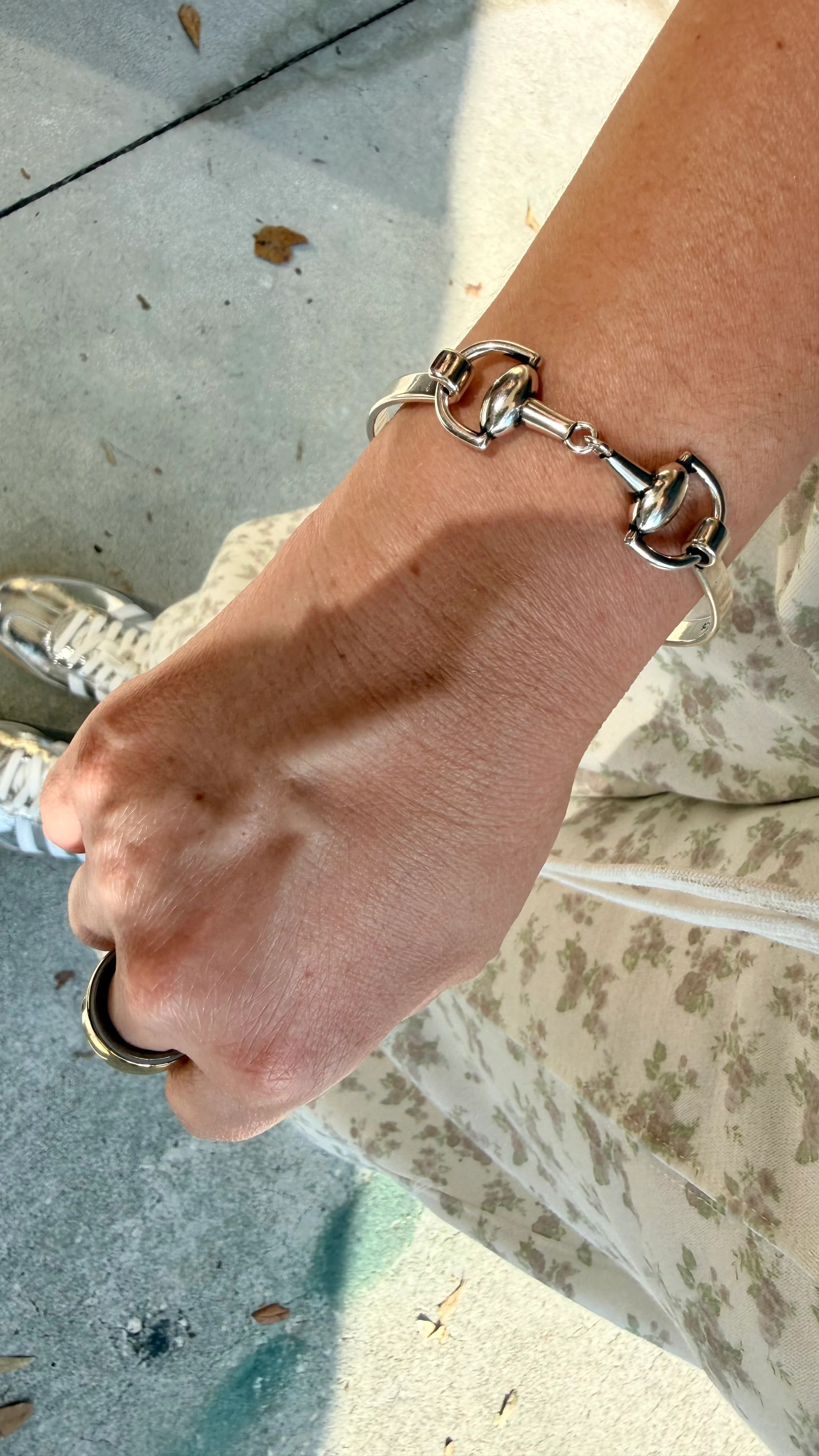 Heritage Horsebit Bangle 316L Stainless Steel Bangle | KC Chic Designs