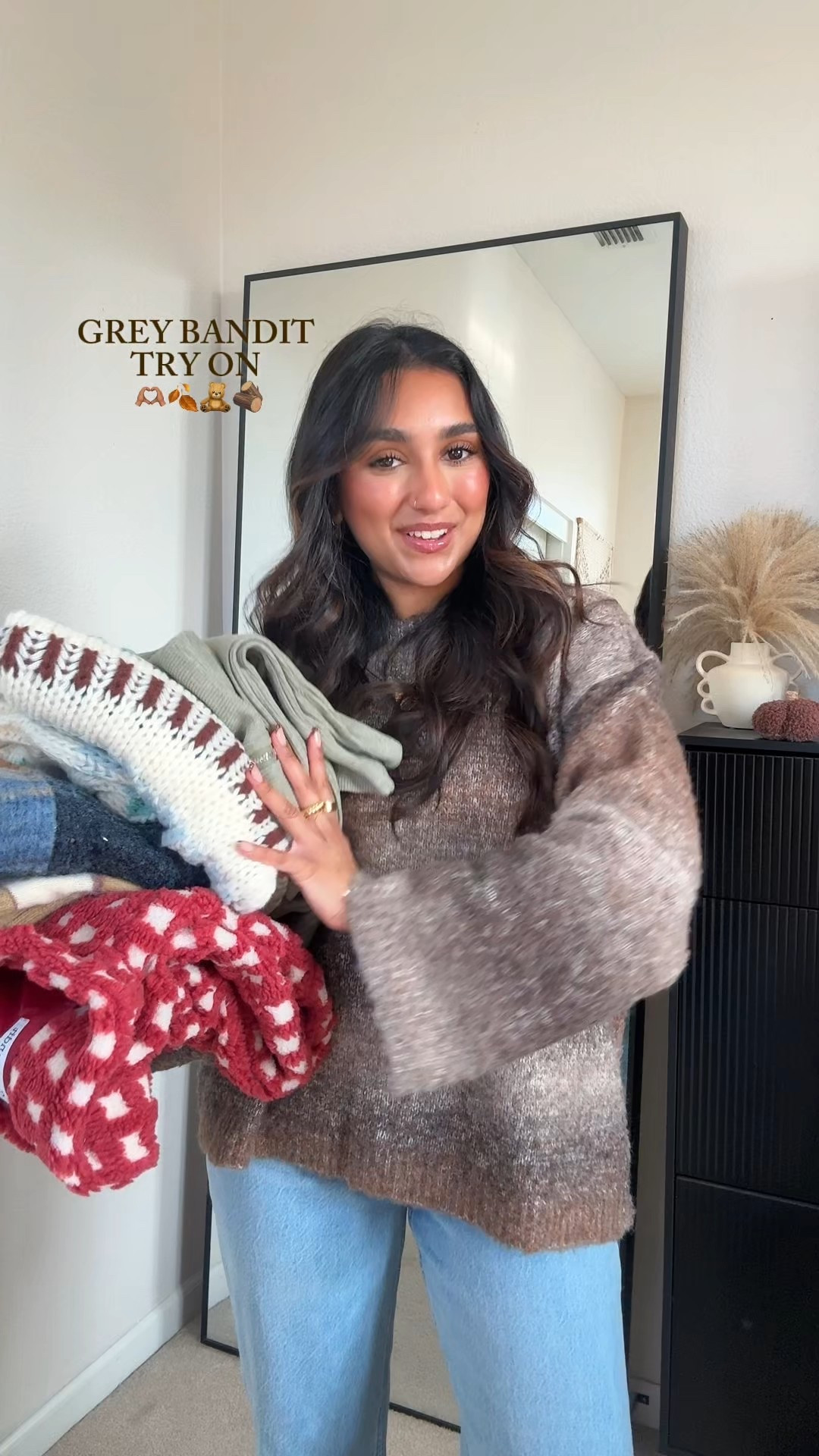 I’m so obsessed with grey bandit!!🤎🧸

Wearing a small or small/ medium in everything!!🫶🏽

Small in all sweaters, medium in the pants! 

#LTKActive #LTKPetite #LTKSeasonal