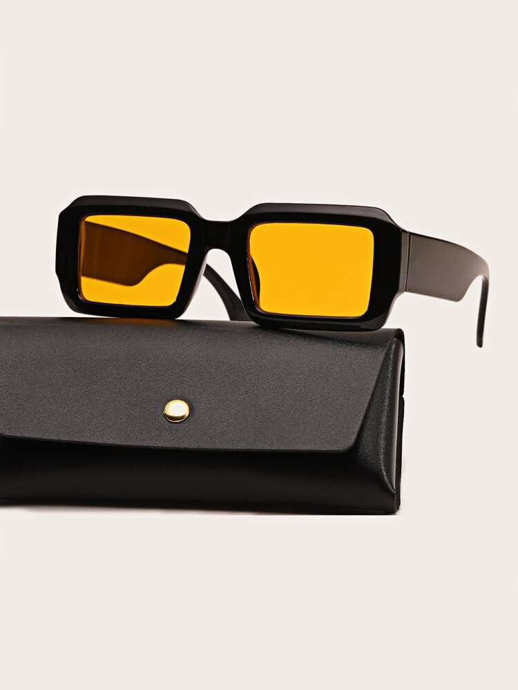 Men Tinted Lens Square Frame Fashion Glasses
       
              
              $5.80        
... | SHEIN