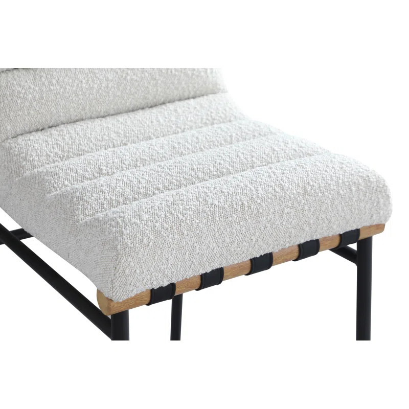 Vincentas Upholstered Counter Stool with Metal Frame | Wayfair North America