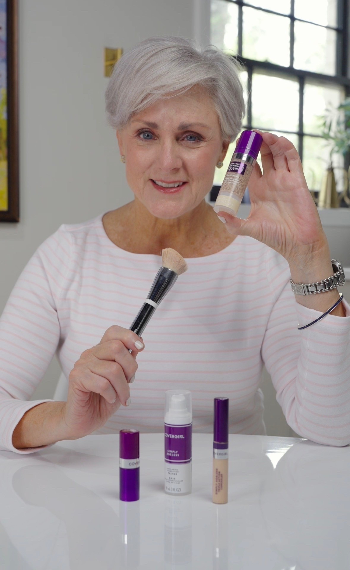 #ad Spring is my cue to lighten up my entire routine — and that starts with my base. The Covergirl Simply Ageless Skin Perfector Essence in shade 20 Light Pale is a skincare and makeup hybrid with microdroplet technology that gives your complexion a fresh, plump, bare-skin finish. No heaviness. No settling into lines. Just really good skin energy — which is exactly what spring calls for. I'm pairing it with the Simply Ageless Primer, Concealer, and Lipstick — all available at Target. Tapping all four products above so you can shop directly.

#TargetPartner #SkinPerfectorEssence @covergirl @Target 

#LTKOver40 #LTKBeauty #LTKselfcare