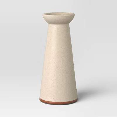 Medium Ceramic Taper Candle Holder Cream - Threshold™ | Target