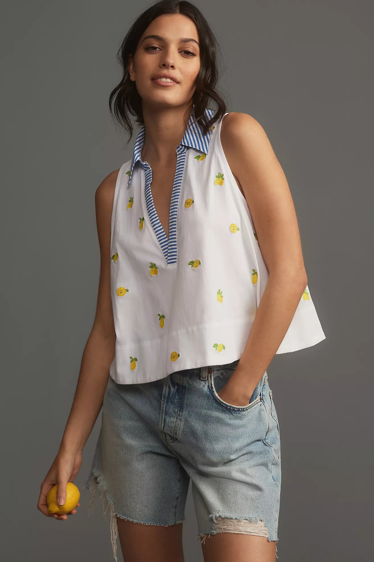 Maeve Sleeveless Swing Popover Top | Anthropologie (US)