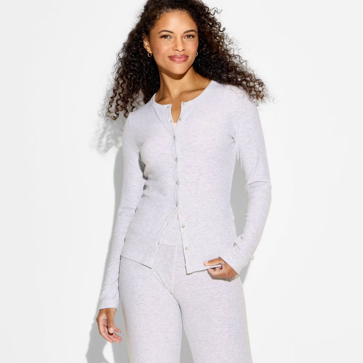 Women's Cozy Leisure Long Sleeve Button-Down Top - Wild Fable™ | Target