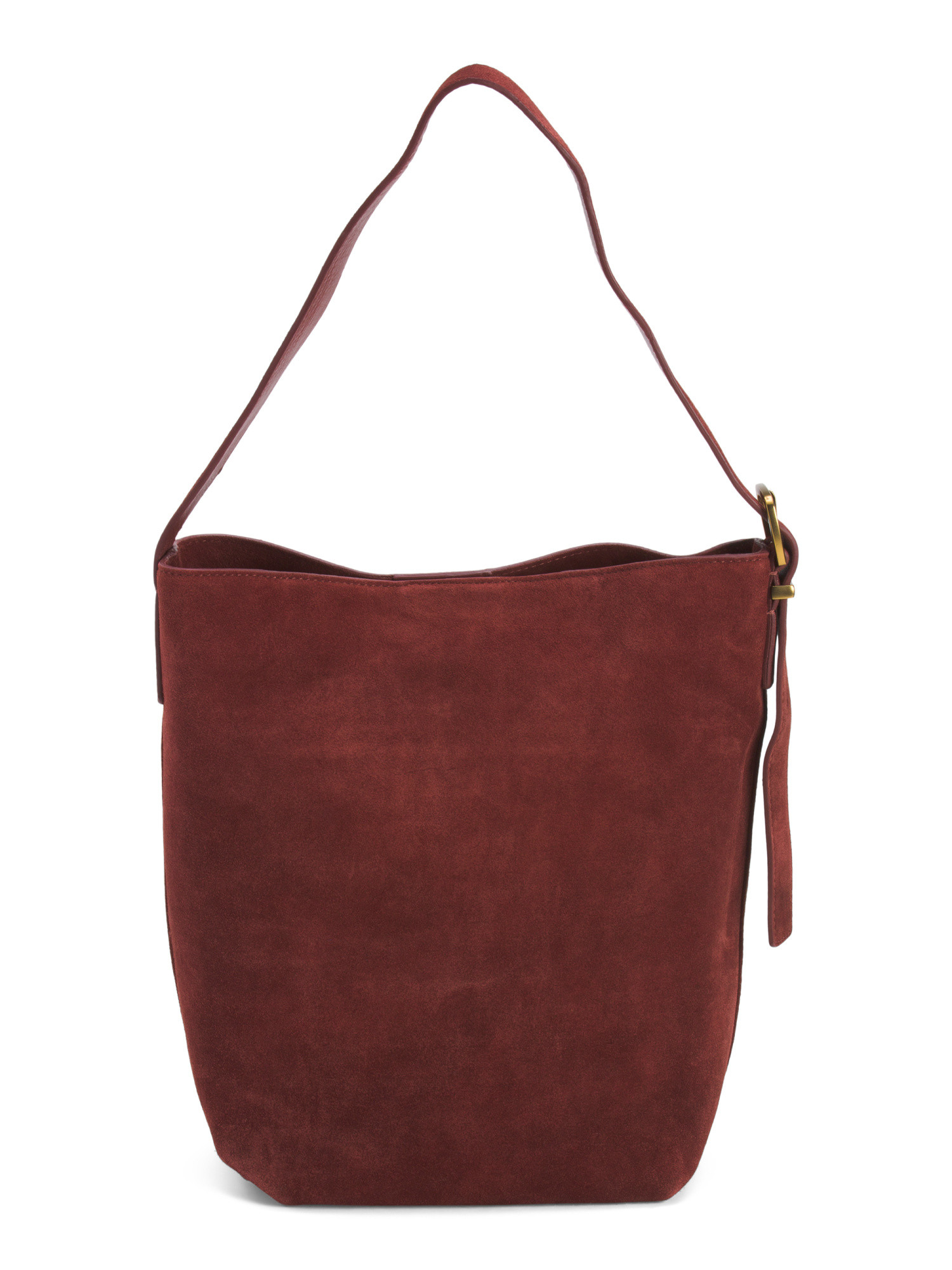Suede Kaye Large Bucket Bag With Adjustable Shoulder Strap | Marshalls