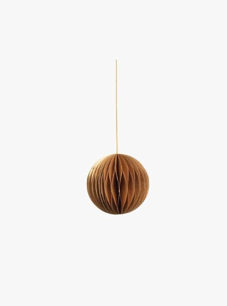 Gold Paper Decorative Ball Ornament (3.5") | Amazon (US)