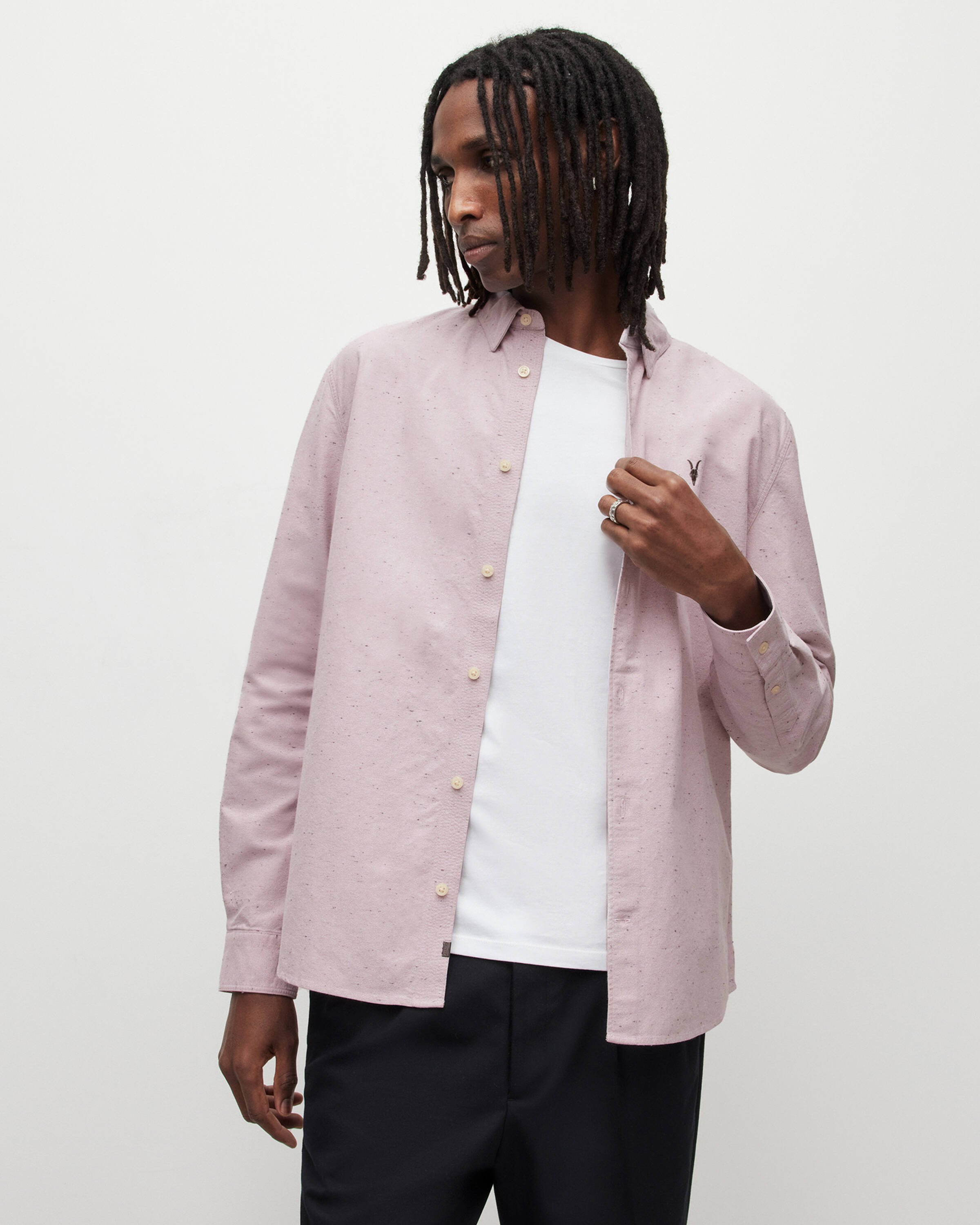 Childers Ramskull Shirt ASH PINK | ALLSAINTS | AllSaints UK