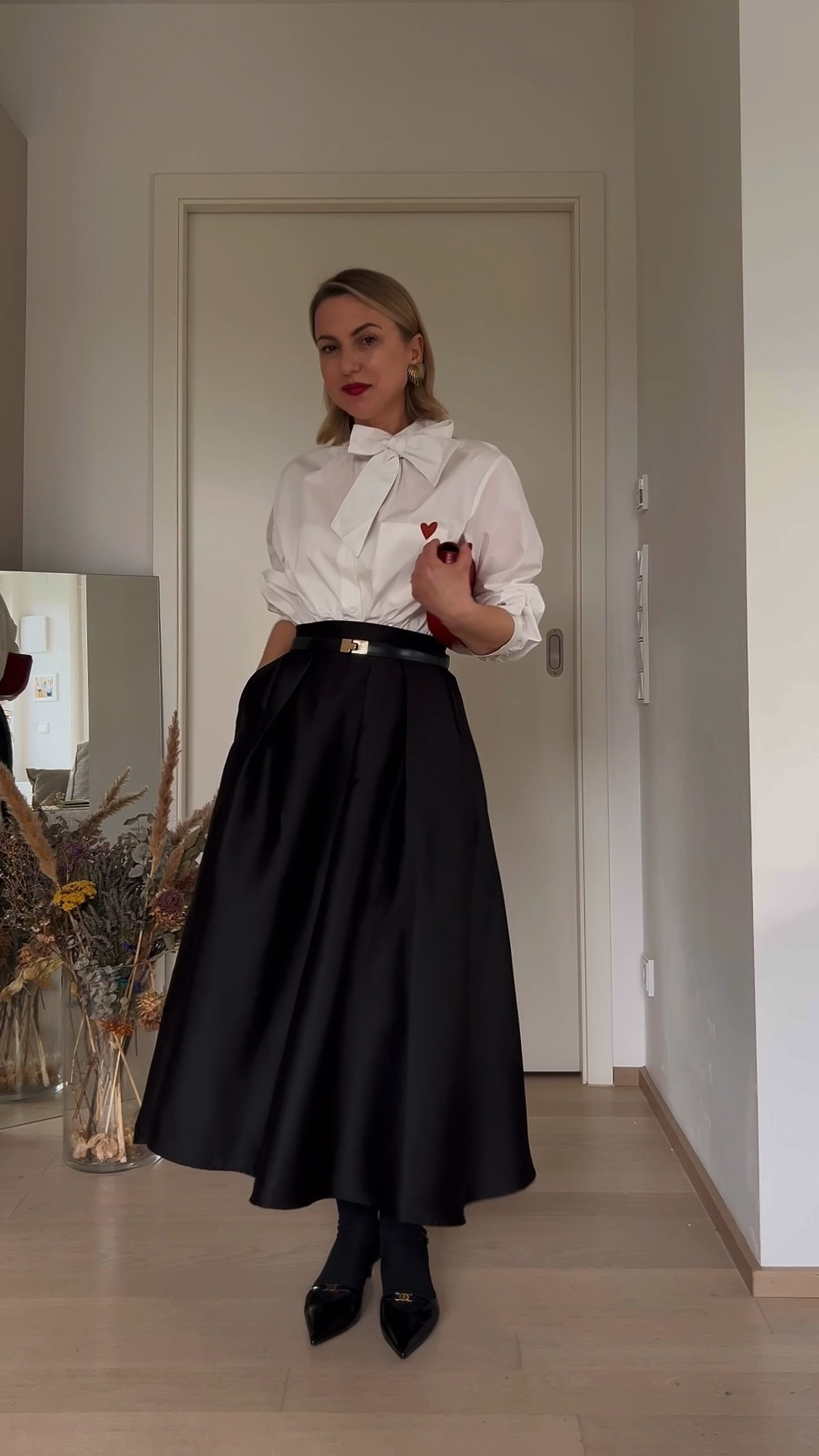 Mai Skirt/White blouse/Slingbacks/Petite style/Romantic Look/Vintage earrings trend

#LTKSpringSale #LTKsalealert #LTKSeasonal