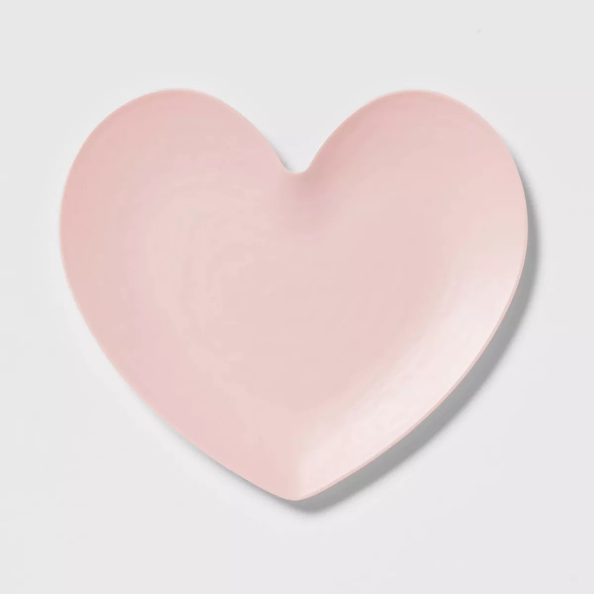 9.63" Valentine's Day Figural Heart Appetizer Plate Pink - Threshold™ | Target