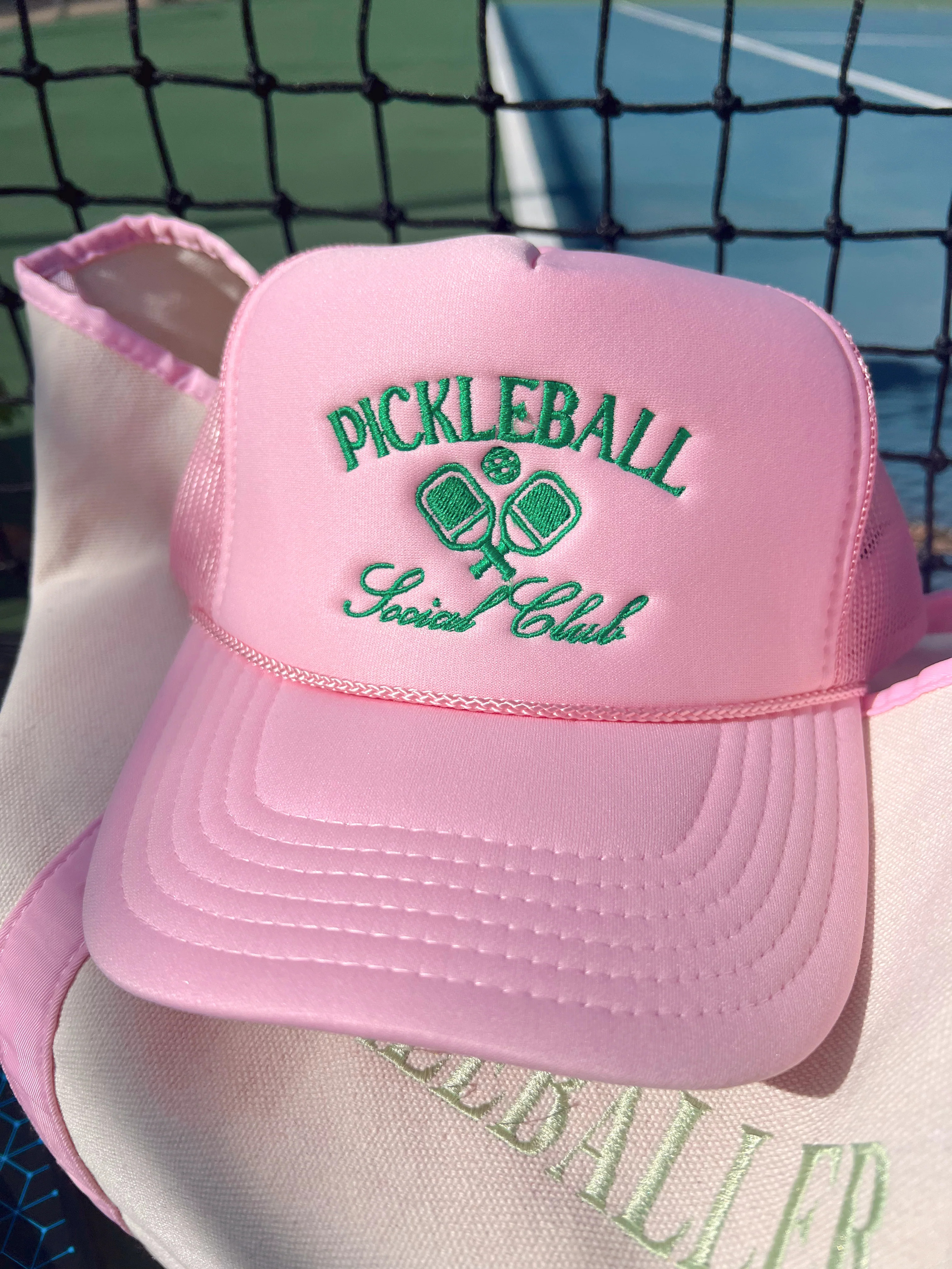 Pickleball Social Club Embroidered Trucker Hat - PREORDER | KenzKustomz