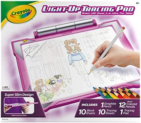Crayola Light Up Tracing Pad Pink, Gifts for Girls & Boys, Age 6, 7, 8, 9 | Amazon (US)