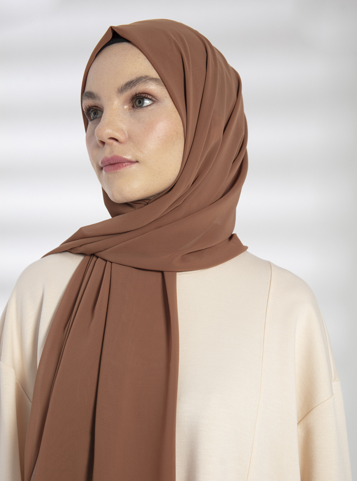 Brown - Plain - Rayon - Shawl | Modanisa (US)