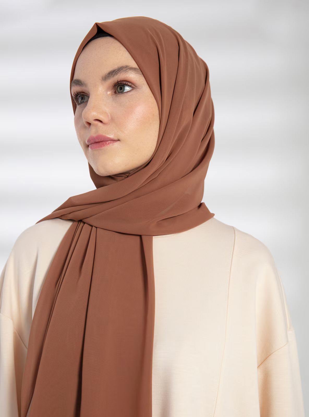 Brown - Plain - Rayon - Shawl | Modanisa (US)