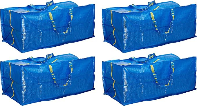 Ikea 901.491.48 Frakta Storage Bag, Blue, 4 Pack | Amazon (US)