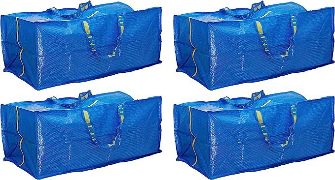 Ikea 901.491.48 Frakta Storage Bag, Blue, 4 Pack | Amazon (US)