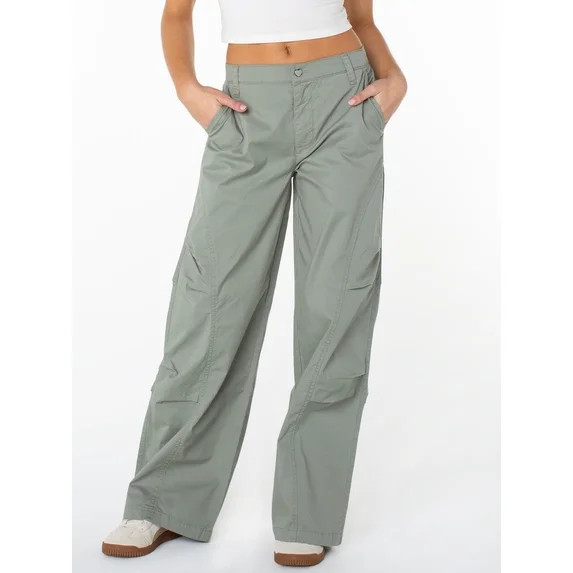 Celebrity Pink Women's and Women's Plus Wide Leg Cargo Pants, Sizes XS-4X | Walmart (US)