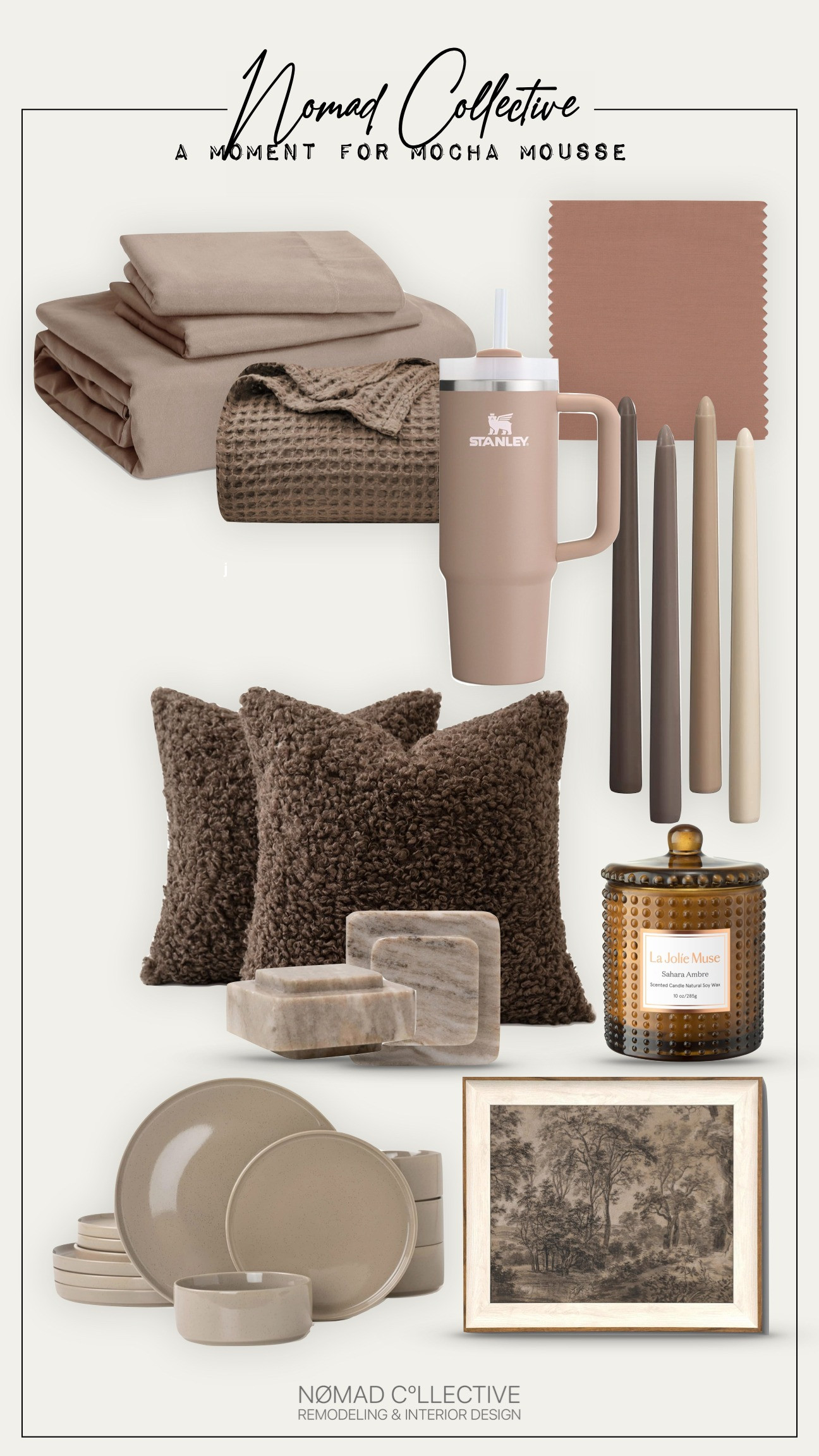Pantone’s Color of the Year, Mocha Mousse, brings a warm, inviting vibe to any space with its rich, earthy tones. Adding this versatile hue through decor or accessories will instantly create a welcoming and stylish environment. 

 #LTKHome #LTKFindsUnder100 #LTKStyleTip