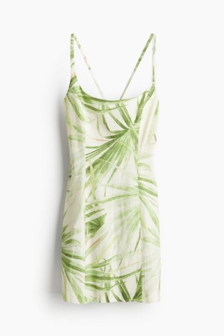 Palm leaf print dress 

#LTKSeasonal #LTKstyletip #LTKfindsunder50