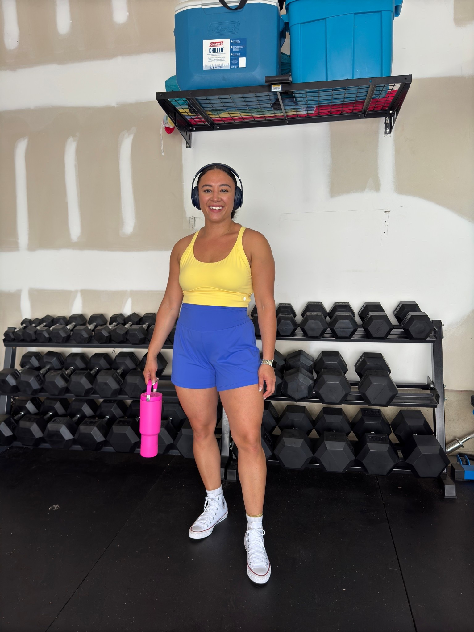 Wearing medium in the shorts has built in biker shorts and large top could have done medium 

#LTKSaleAlert #LTKShoeCrush #LTKActive