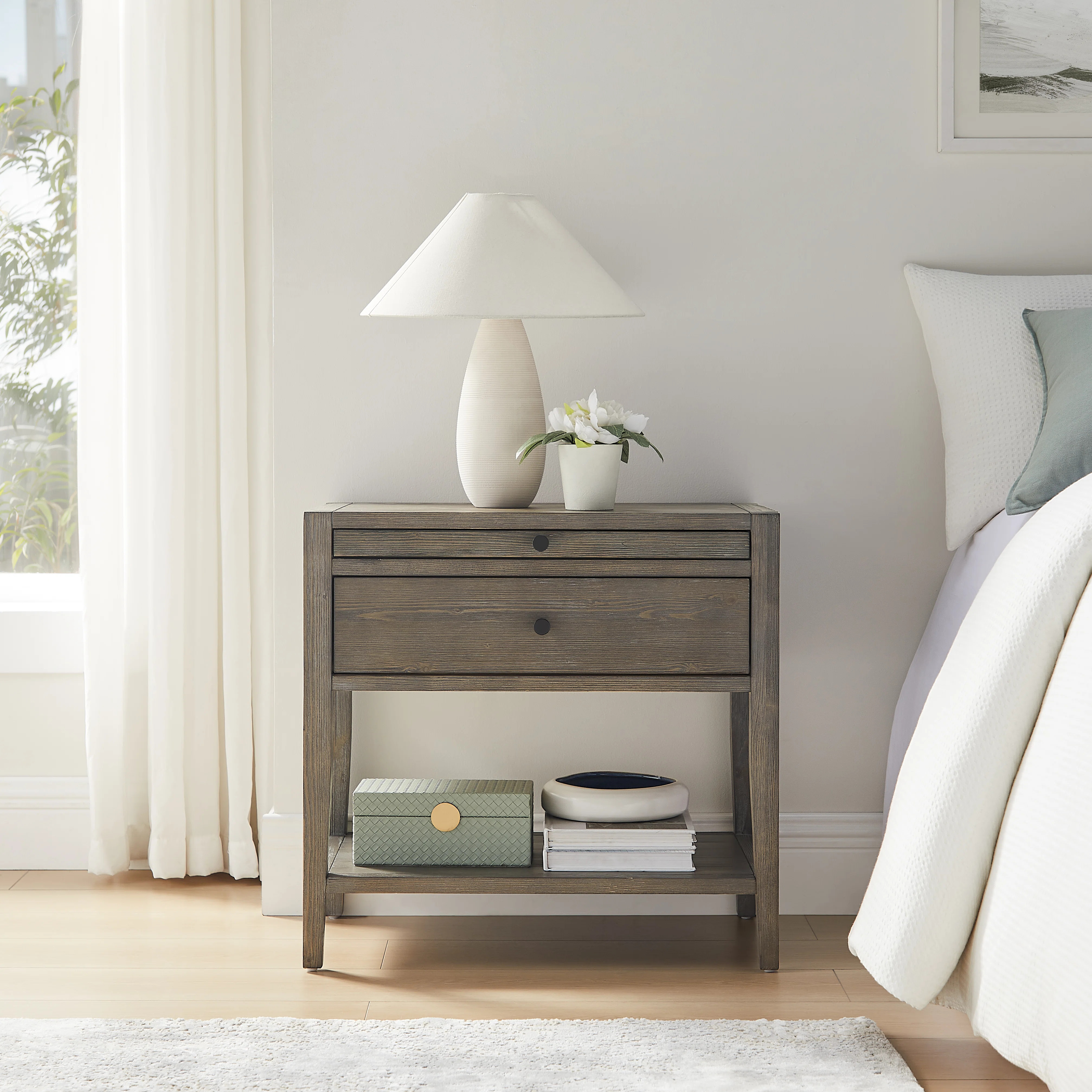 Pecor 1-Drawer Nightstand - Natural | Wayfair North America