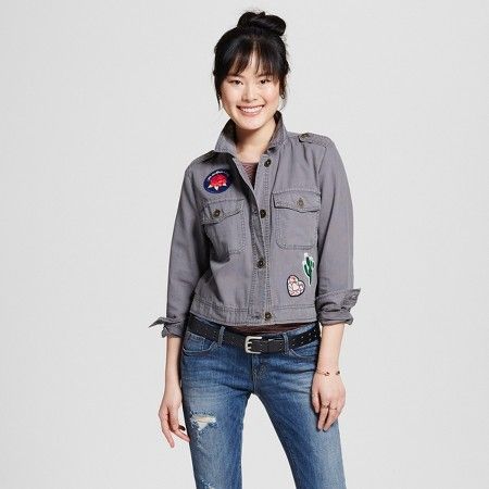 Women's Utility Jacket with Patches - Mossimo Supply Co.™ | Target