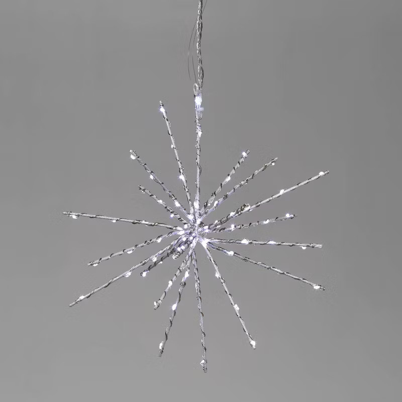 12in Cascading LED Glitter Starburst Christmas Novelty Silhouette Light Cool White - Wondershop... | Target