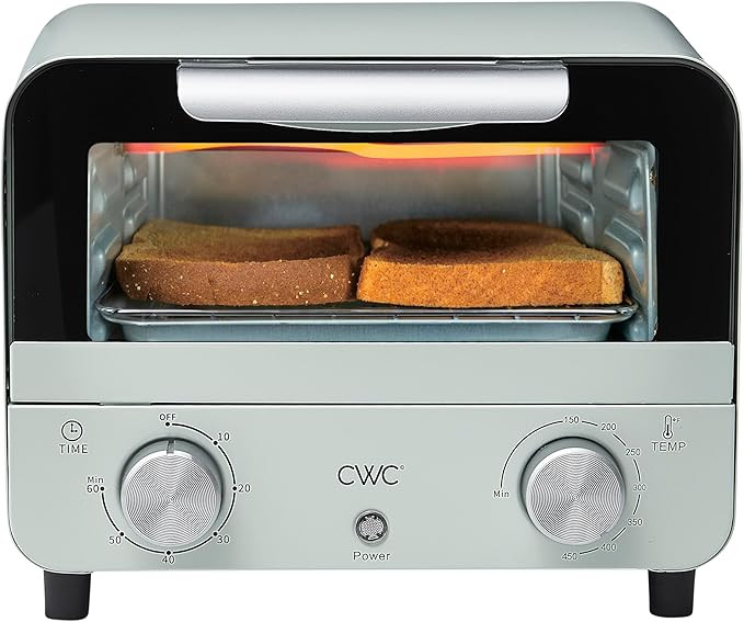 COOK WITH COLOR Mini Toaster Oven: 600W Power, Precision Timer, Auto Shutoff, and Culinary Deligh... | Amazon (US)
