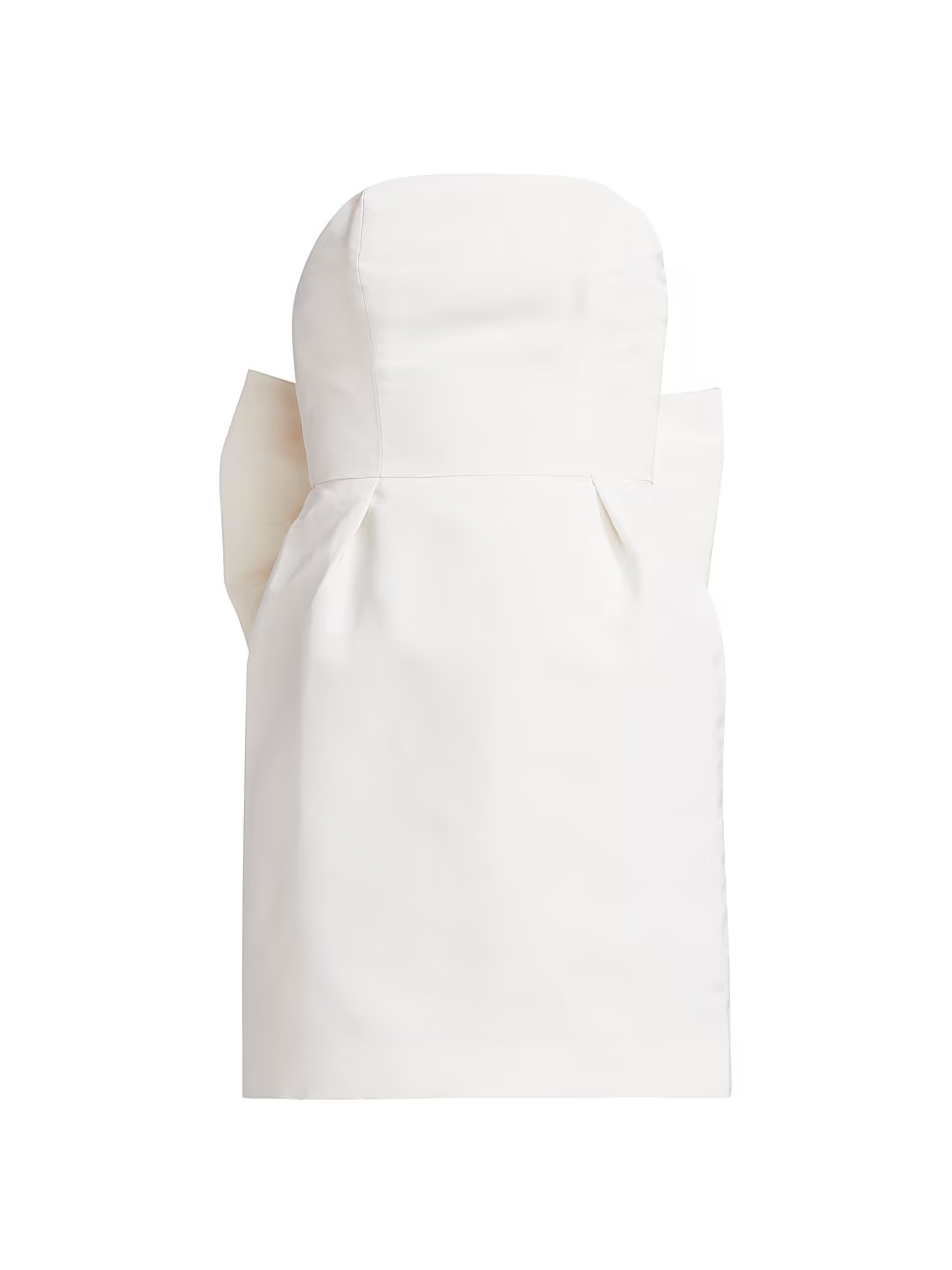 Silk Faille Bow-Back Minidress | Saks Fifth Avenue