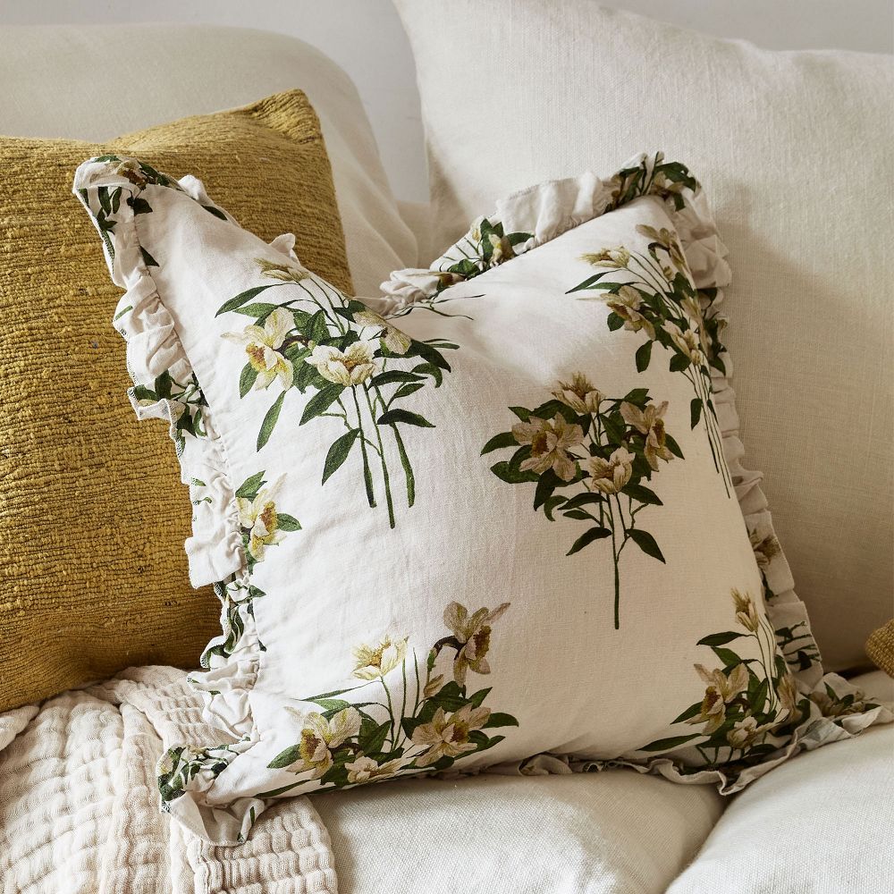 Narcissus Floral Pillow Cover | GreenRow