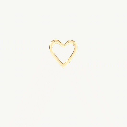 Gold Heart Charm Holder | Catbird