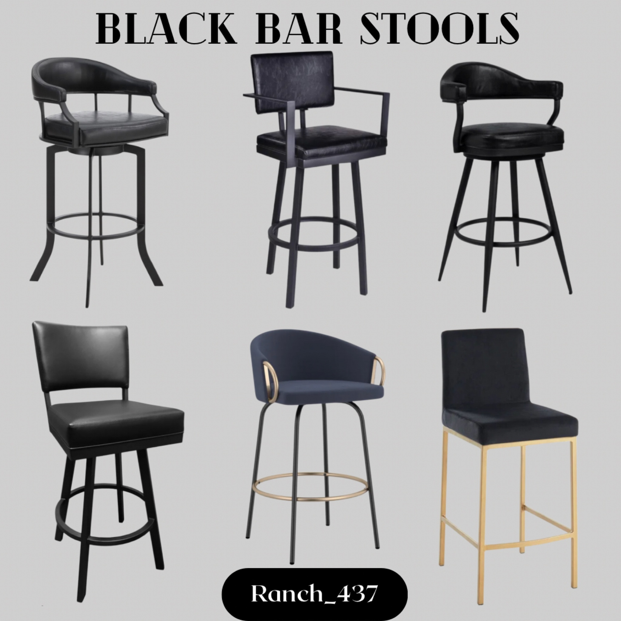 Black bar stools, kitchen bar stools 

#LTKsalealert #LTKhome