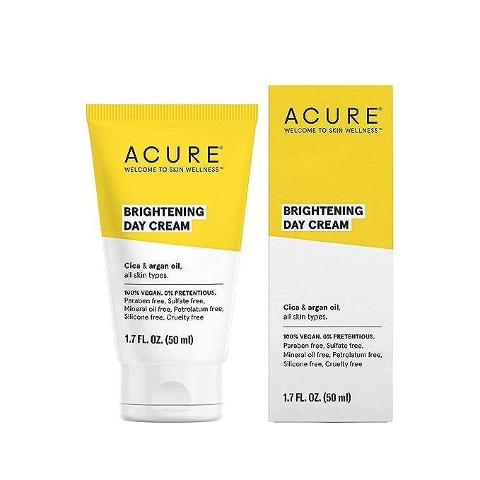 ACURE Brightening Day Cream | 100% Vegan | For A Brighter Appearance | Cica & Argan Oil - Moistur... | Amazon (US)