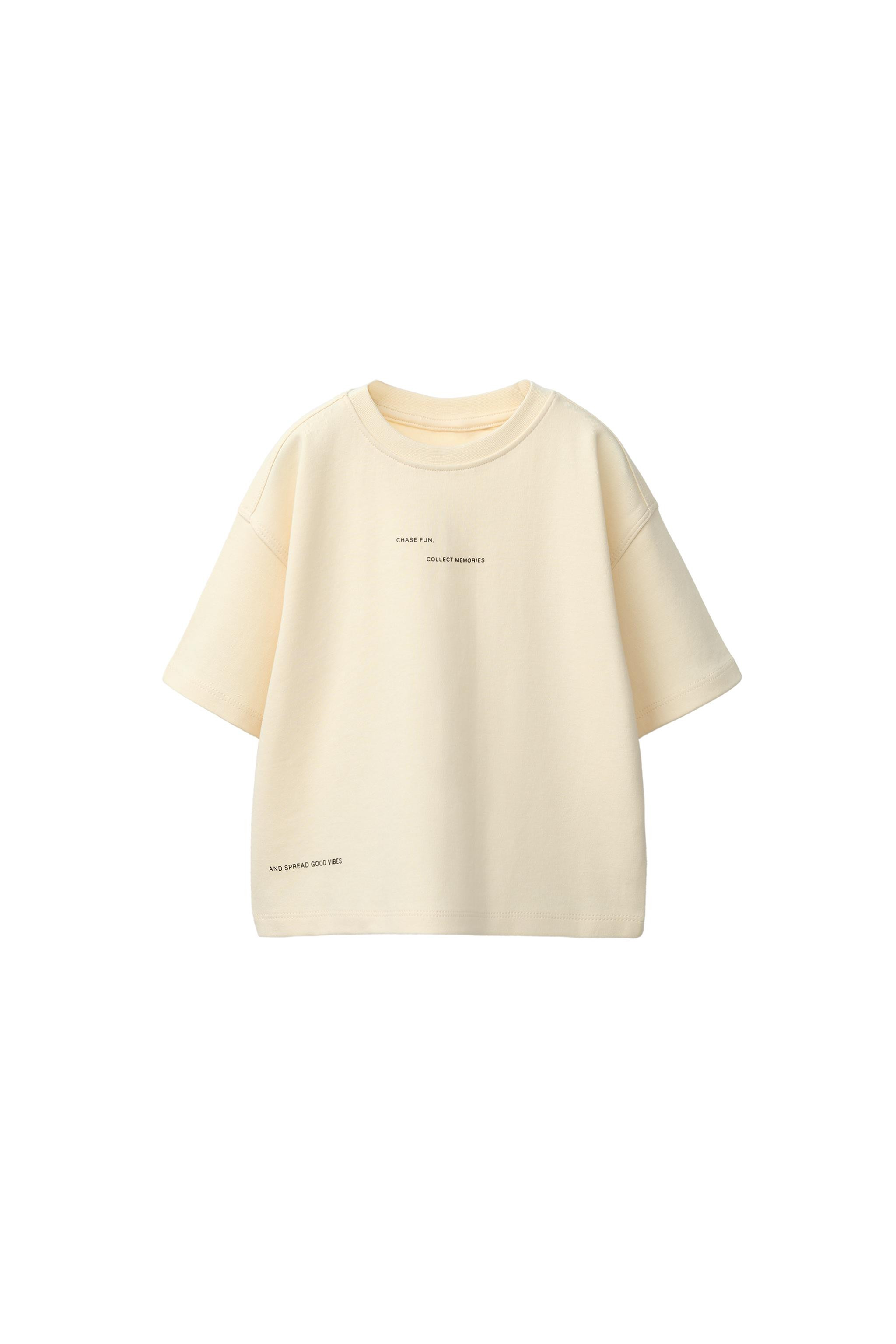 INTERLOCK TEXT T-SHIRT | Zara US