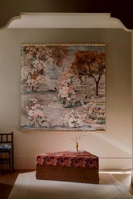 Pastural Distressed Paper Tapestry | Anthropologie (US)