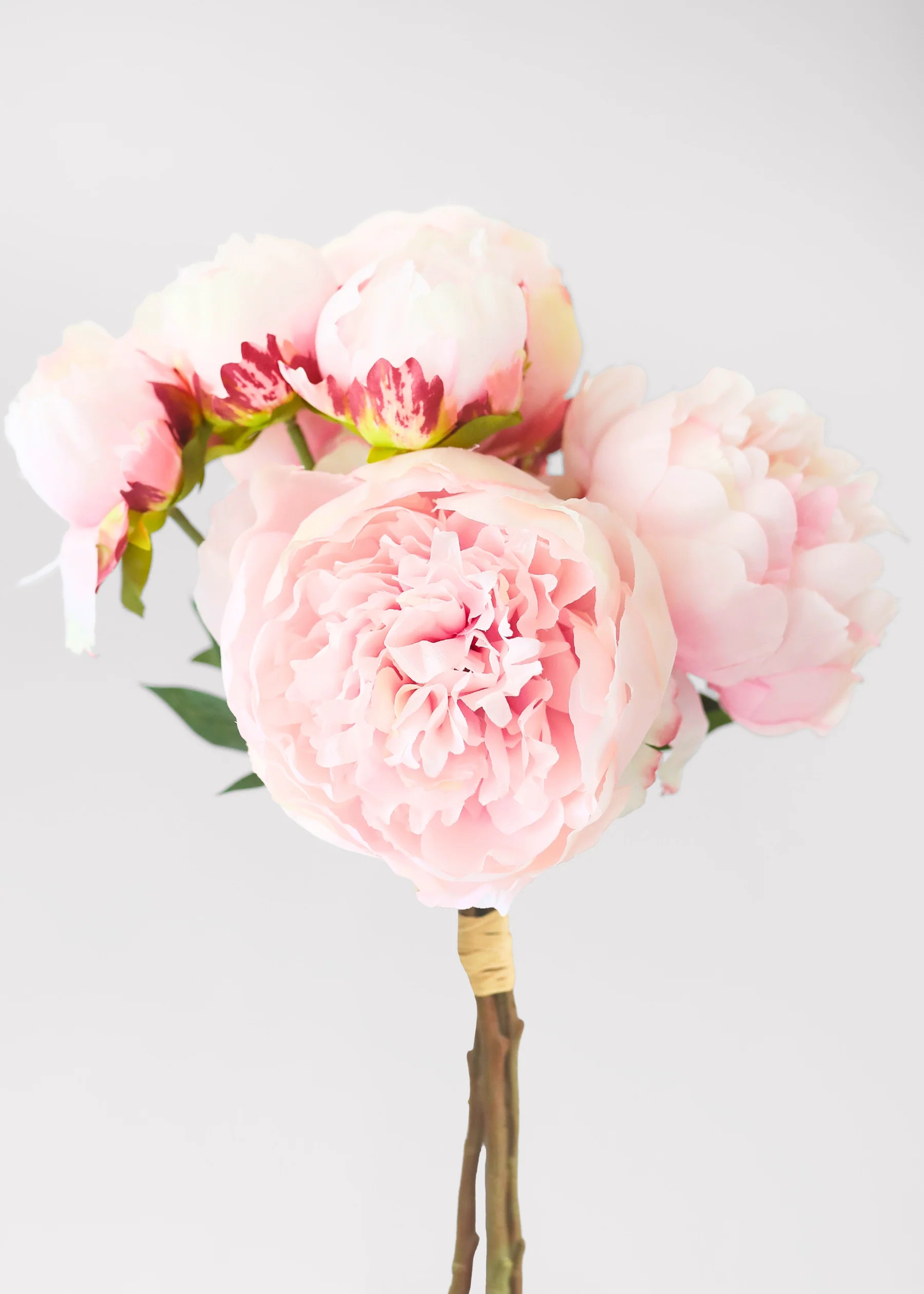 Pink Artificial Peony Bundle | Faux Flower Bundles at Afloral | Afloral