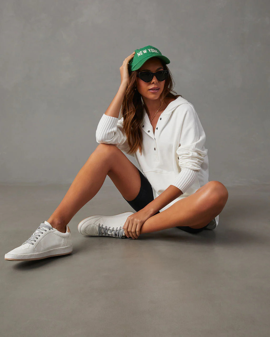 Mindful Cotton Pocketed Henley Hoodie | VICI