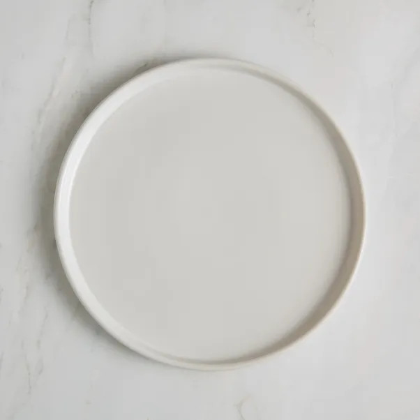 White Stacking Side Plate | Dunelm
