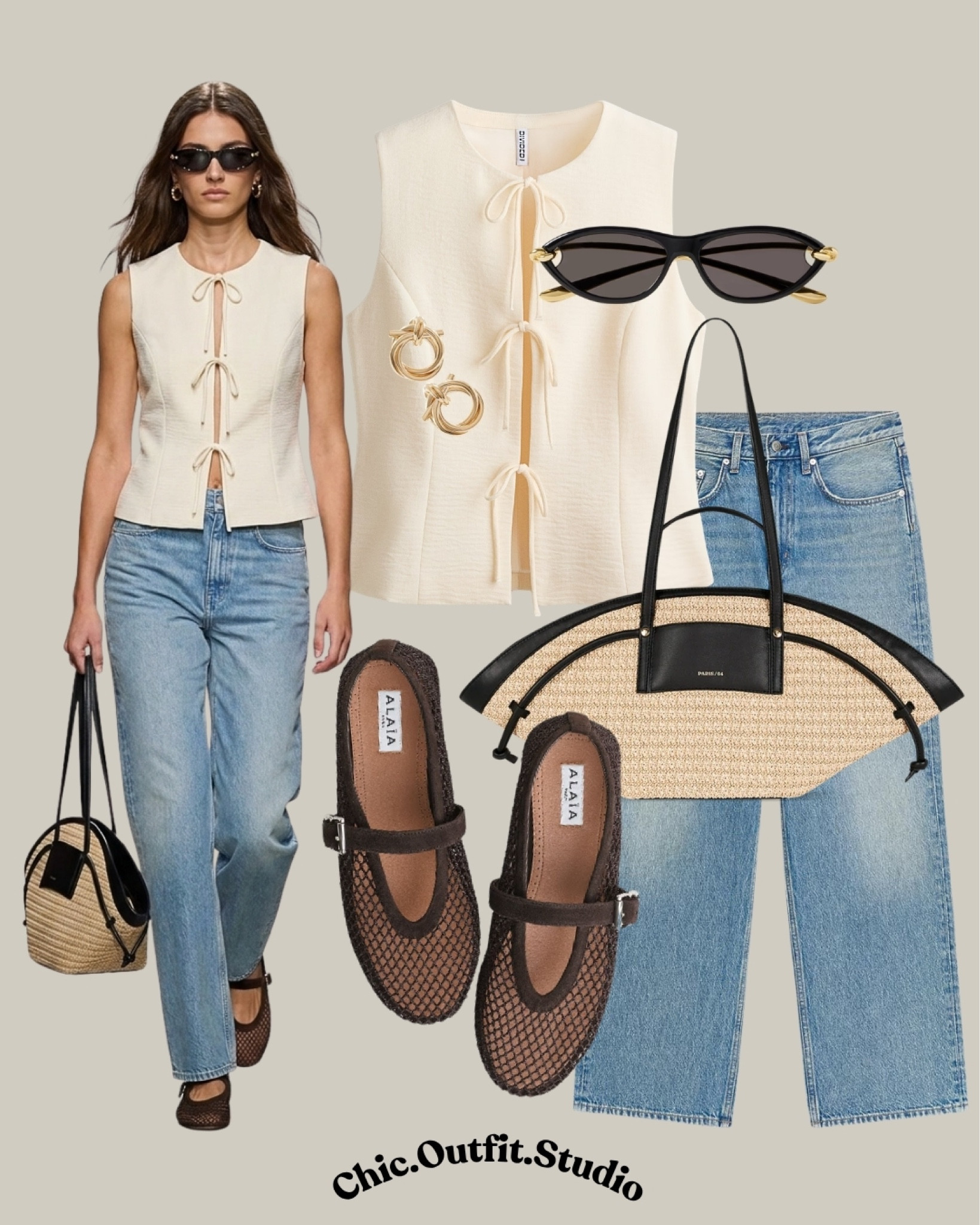 Cream Tie Front Vest & Straight Jeans Outfit | Soft Minimal Spring Summer Style

💫 A soft cream tie-front vest paired with relaxed blue jeans creates a feminine minimalist outfit perfect for warm spring and summer days. Styled with woven accessories and mesh flats, this look feels light, effortless, and quietly elegant. Ideal for vacation mornings, café dates, weekend strolls, casual office days, or everyday chic dressing with a timeless European-inspired aesthetic.

✨Tags: cream vest outfit women, tie front top outfit, blue jeans spring outfit, minimalist summer style, neutral outfit women, effortless chic outfit, woven bag outfit, casual elegant style, relaxed denim outfit, spring capsule wardrobe, Scandinavian inspired outfit, classy everyday outfit, quiet luxury aesthetic, feminine casual outfit, timeless spring fashion

#LTKsummer #LTKshoes #LTKspring