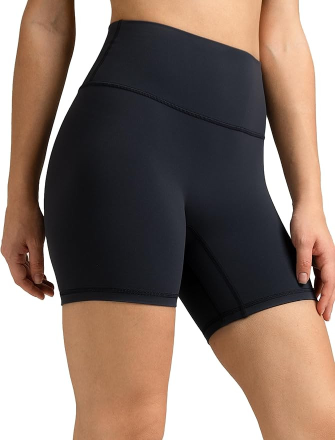 Colorfulkoala Dreamlux No Front Seam High Waist Shorts Biker Shorts for Women 6" Inseam Workout Y... | Amazon (US)