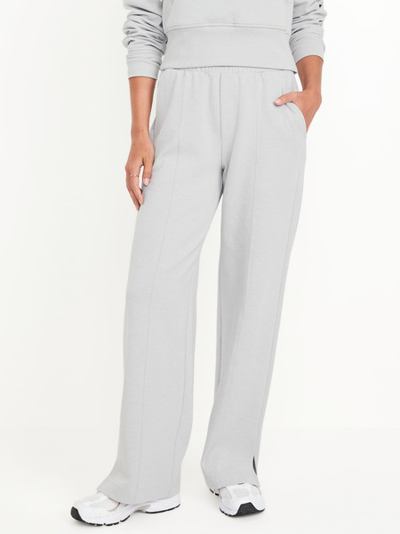 High-Waisted Dynamic Fleece Trouser Pants | Old Navy (US)