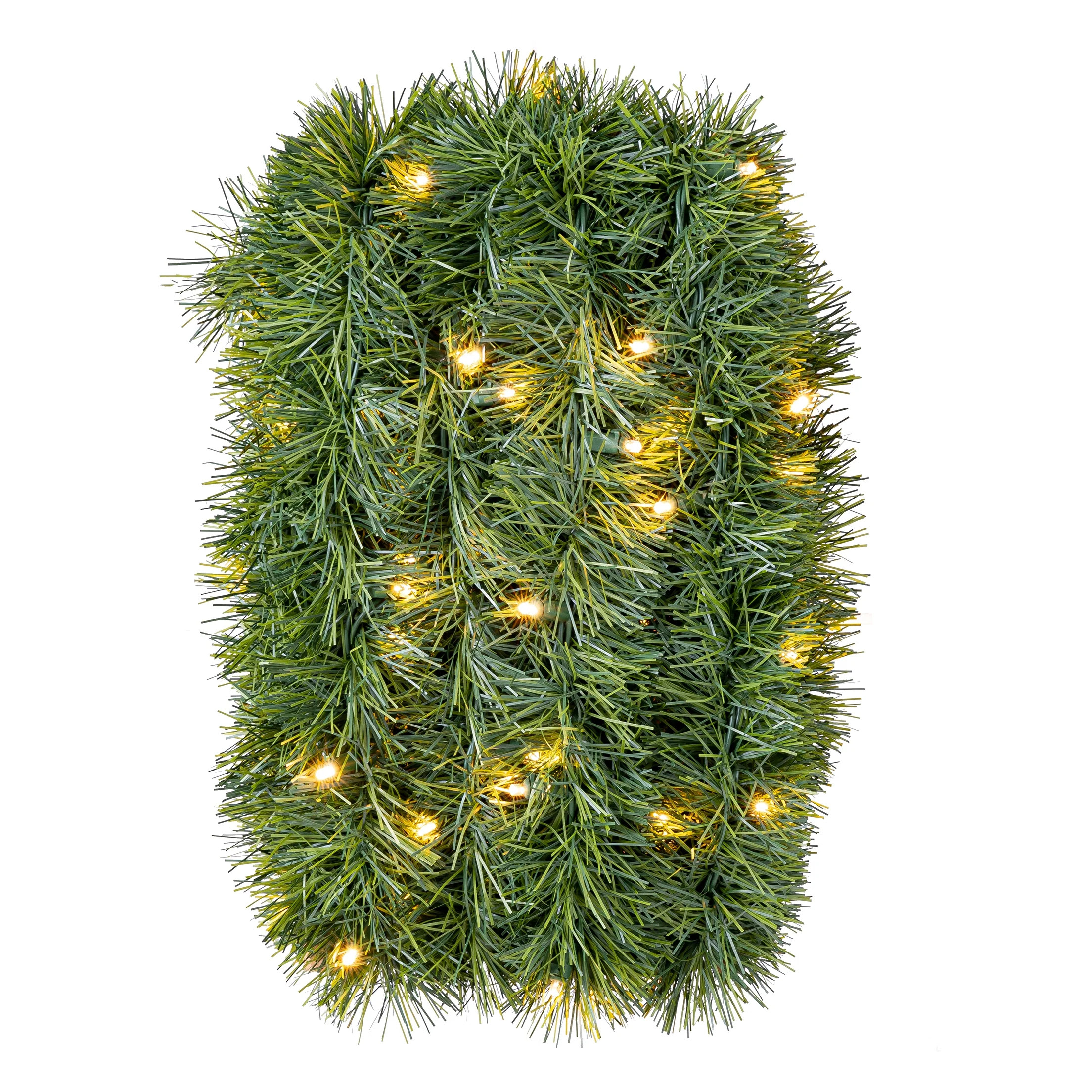 Soft Pine Color-Changing Pre-Lit LED Artificial Christmas Garland, Green, 25', by Holiday Time | Walmart (US)