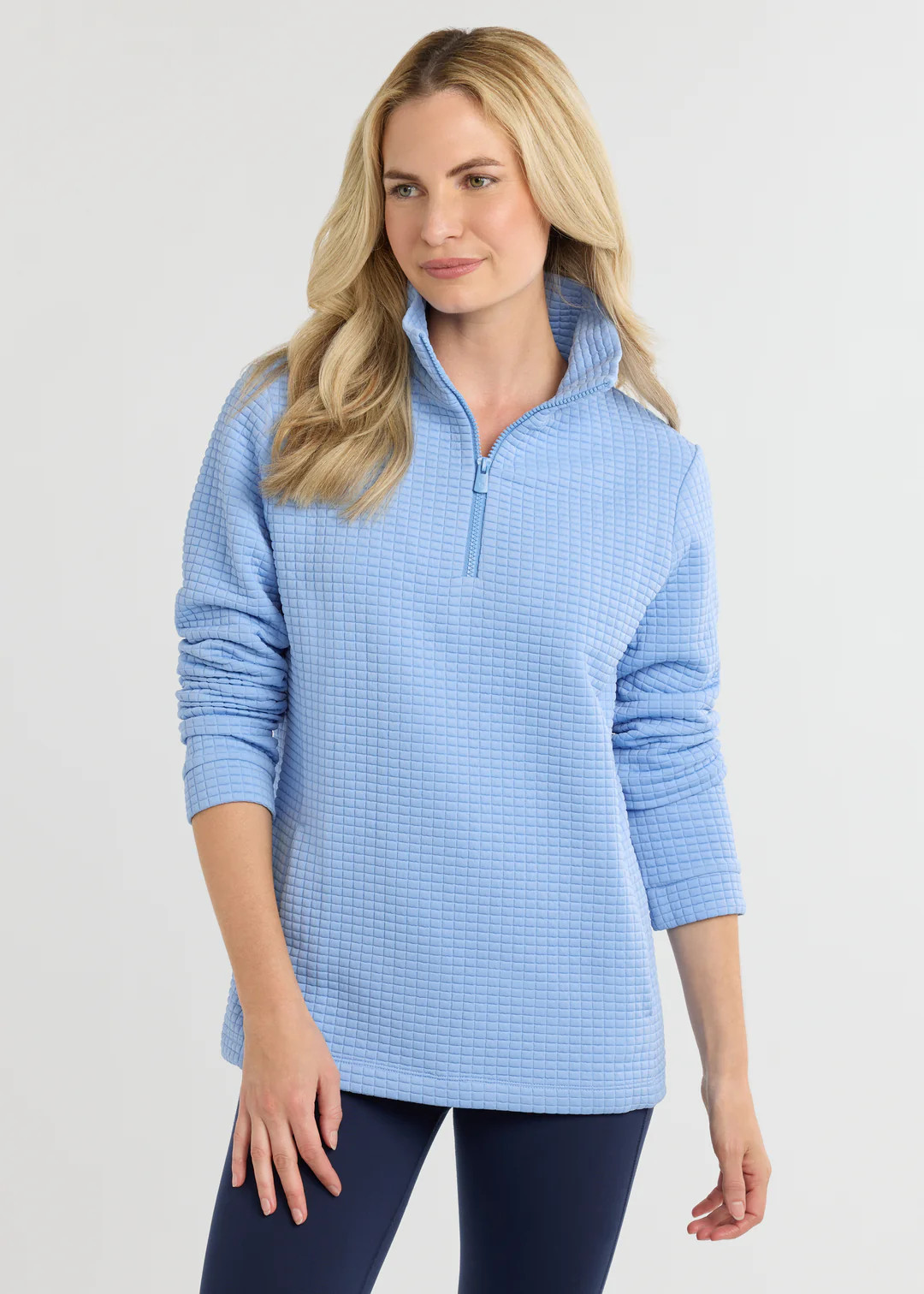 Pocomo Pullover in Waffle (Periwinkle) | Dudley Stephens