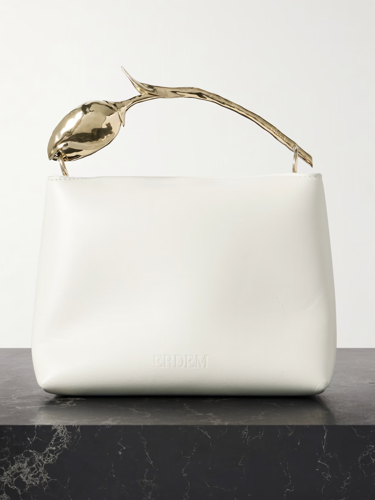 Erdem - Bloom Mini Leather Clutch - White | NET-A-PORTER (US)