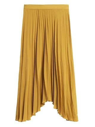 Pleated High-Low Skirt | Banana Republic (US)