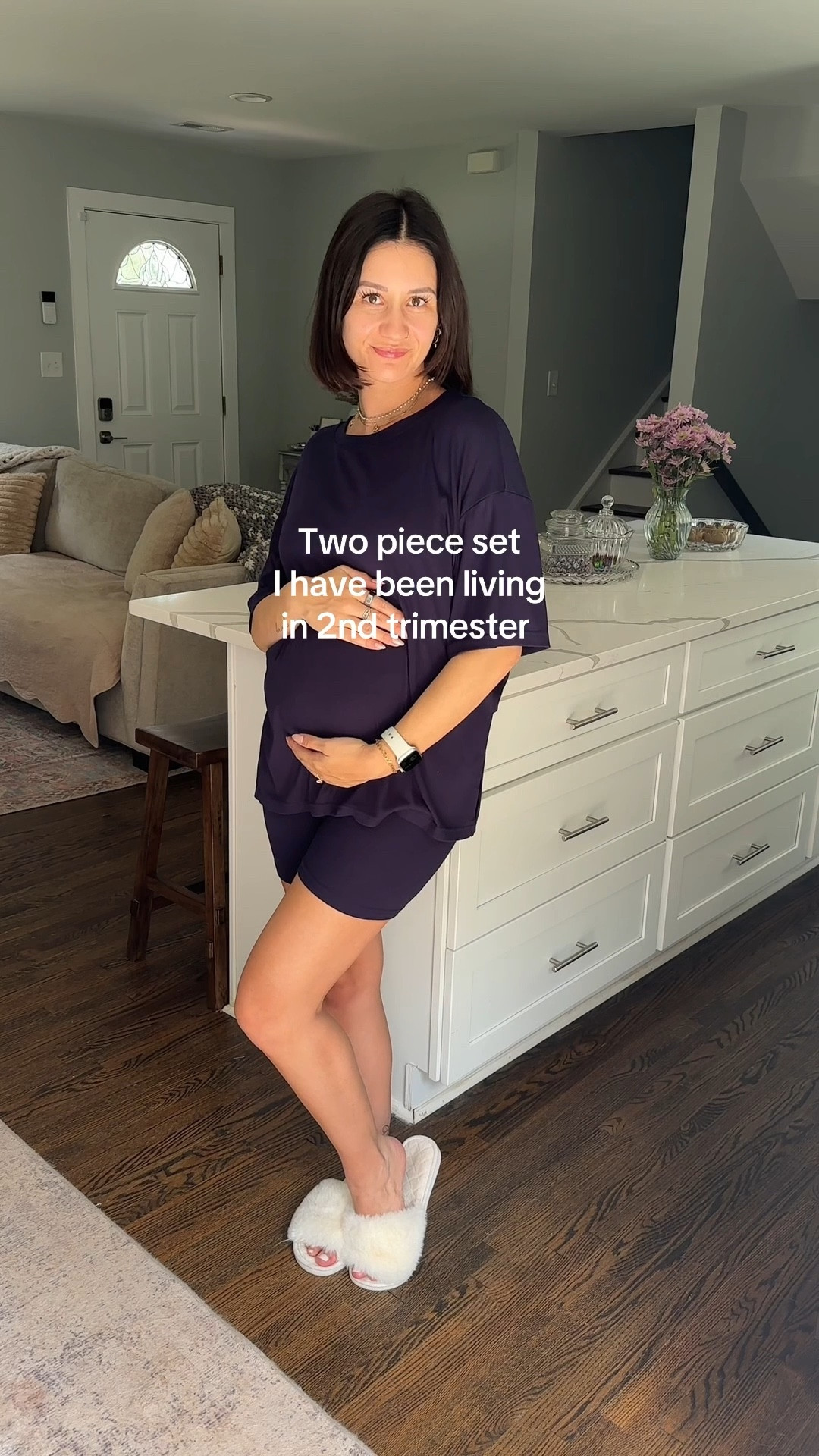 Size Small aka my true pre-pregnancy size!! Soooo much stretch 🤩

#LTKActive #LTKFindsUnder50 #LTKBump
