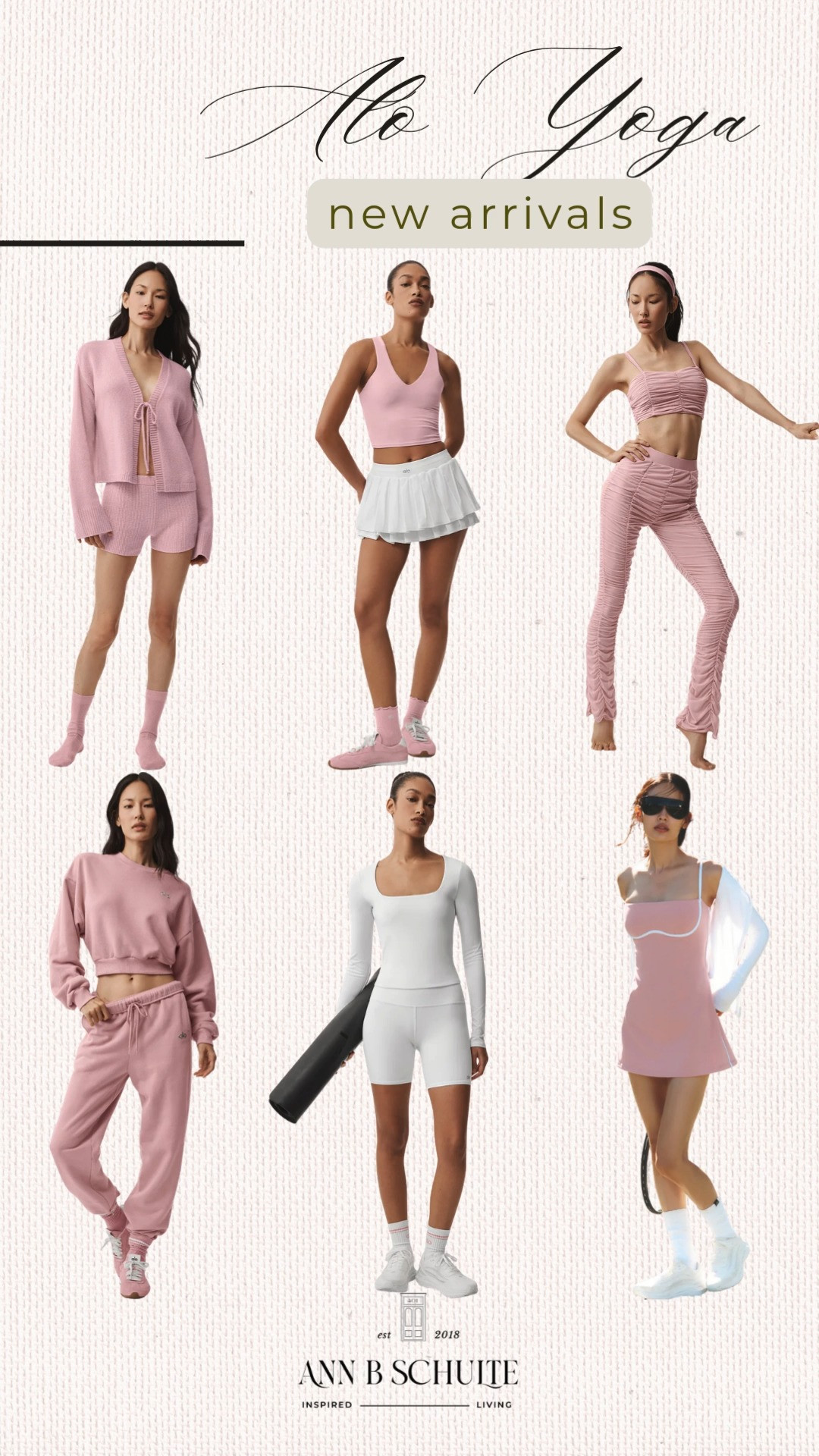 Alo Yoga’s new arrivals in vintage pink are giving soft girl energy with a sporty twist. Sweet, stretchy, and ready for studio to street. 💗🧘‍♀️✨
#AloYoga #AloStyle #VintagePink #NewArrivals #Activewear #Athleisure #WorkoutOutfit #StudioToStreet #OOTDInspo #LTKActivewear 

 #LTKootd #LTKActive