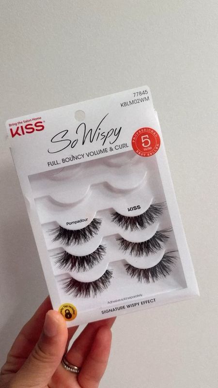 Strip lashes I use when I’m not using my cluster lashes #lashes #kisslashes #walmartbeauty