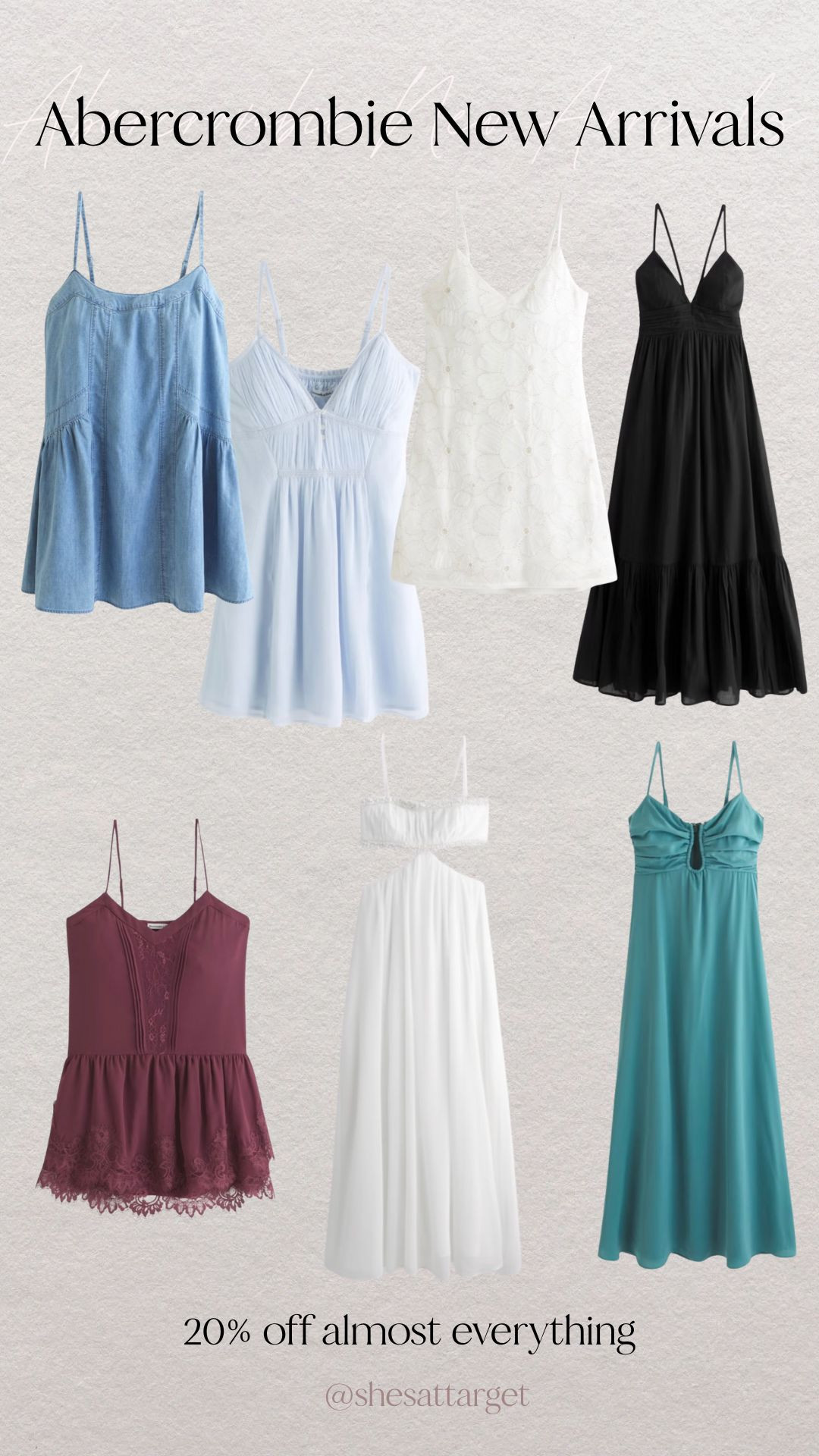 Abercrombie new arrivals I'm loving and it just so happens almost everything at A&F is on sale right now! These dress are just too good I had to share while they're on sale! 

 #LTKSeasonal #LTKSaleAlert